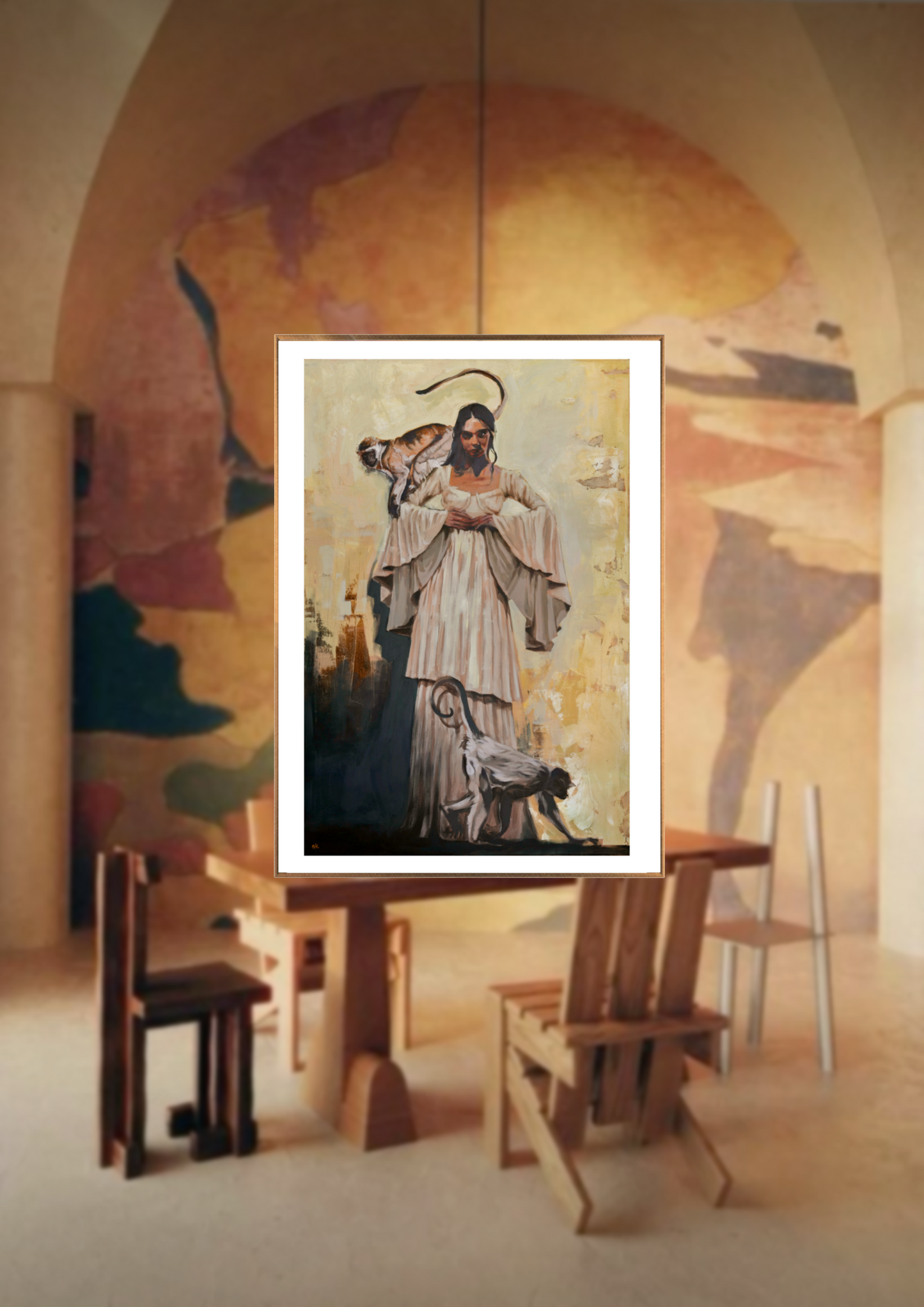 Bronze frame